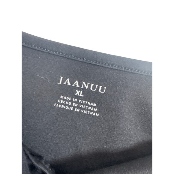 Jaanuu Scrub 3/4 sleeve V neck Top- two pocket Black size XL -LOT 2 GUC - Picture 4 of 7